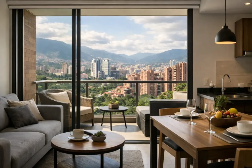 Apartamentos amoblados Medellín estancias cortas