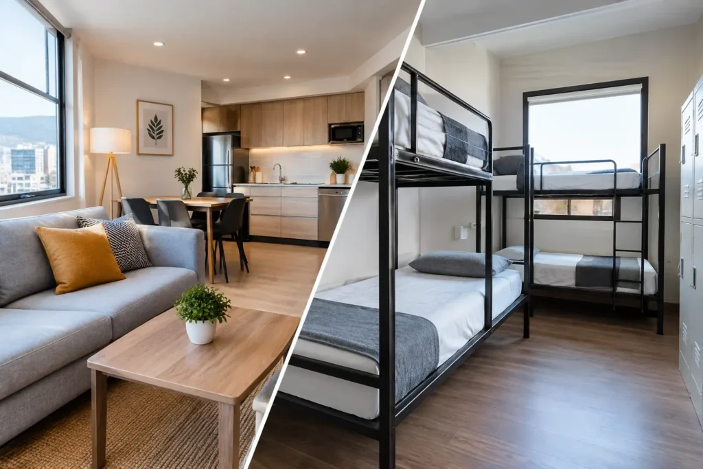 Apartamento amoblado vs hostal: ¿qué conviene?